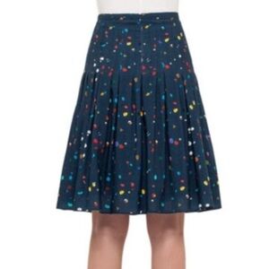 AKRIS Colorful Polka Dot Skirt